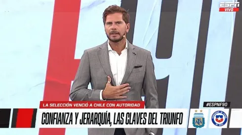 Vignolo y una contundente afirmación sobre un titular de Argentina.