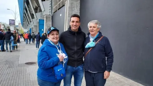 La Scaloneta llegó a la Coruña: el entrenador de la Selección estuvo de visita en el Riazor