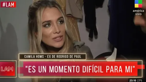 Camila Homs rompió el silencio.