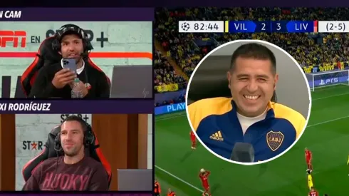 VIDEO | Agüero le mandó un audio a Riquelme en plena transmisión