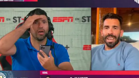 VIDEO | La insólita situación que se dio en vivo entre Tevez y el Kun Agüero: "¡Borralo, borralo!"