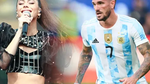 Ahora sí: Rodrigo De Paul y Tini se mostraron a los besos