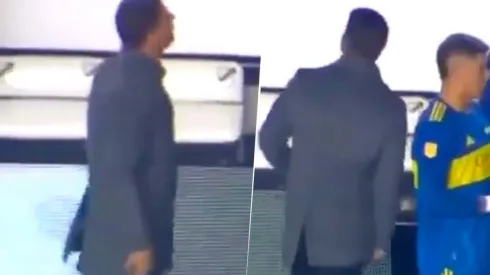 VIDEO | El furioso cruce de Battaglia con un hincha de Barracas