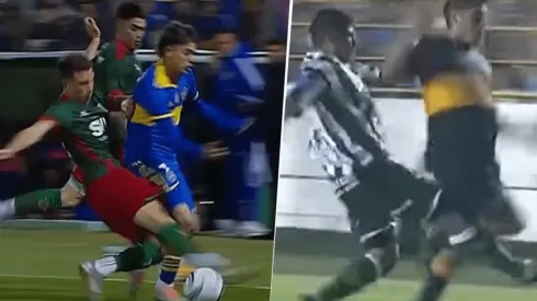 La patada que todo Boca recordó cuando Leyendeker le pegó a Changuito Zeballos.