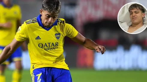 La foto de Zeballos que posteó Boca minutos después de la operación: "Estamos con vos"