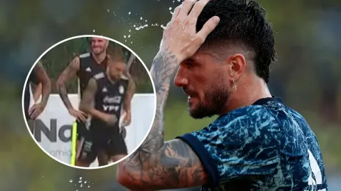 ¿Qué se hizo? El extravagante look que lució De Paul en el entrenamiento de la Selección