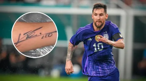 El jugador argentino que le pidió una firma a Messi para tatuársela.