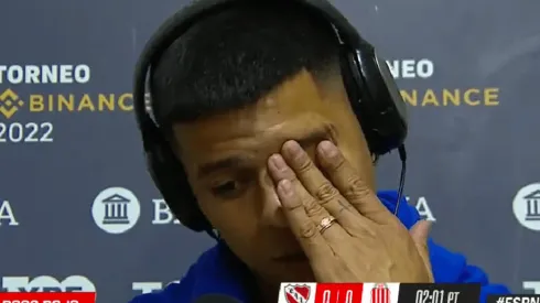 Durísimo: entre lágrimas, Rojo dejó una lapidaria frase sobre su lesión