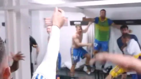 VIDEO | El particular festejo de Marcos Rojo en el vestuario de Boca tras la victoria ante Gimnasia