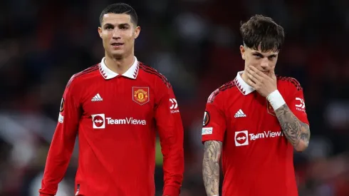 El cruce de Garnacho con CR7 en Instagram tras su debut como titular en Champions.