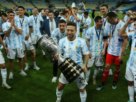 VIDEO | La premonición del Papu Gómez en pleno festejo de la Copa América 2021