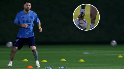 Fotos inéditas: así está el tobillo de Messi a horas del debut de Argentina en Qatar 2022