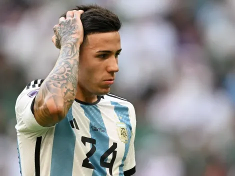 Los números de Enzo Fernández en Argentina vs. Arabia Saudita