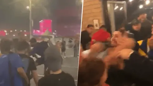 Feroz pelea entre argentinos y mexicanos.