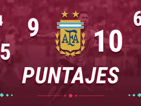Los puntajes de Argentina: jugador x jugador vs. México