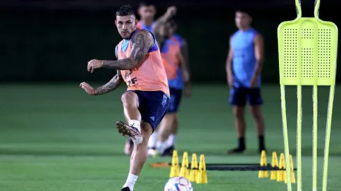 VIDEO | El gesto de Paredes que dio que hablar durante el Himno de Argentina