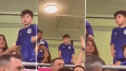 VIDEO | El reto de Antonela a Mateo en medio del partido contra Australia