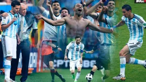 Todos los partidos en Mundiales que Argentina jugo con pantalón y medias blancas.