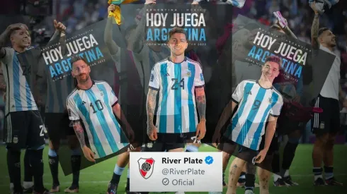 El CM de River volvió a tuitear en la previa de Argentina vs. Países Bajos.