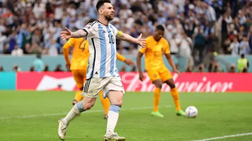 No se vio: el inédito gesto de Messi de cara a la gente tras su gol a Países Bajos