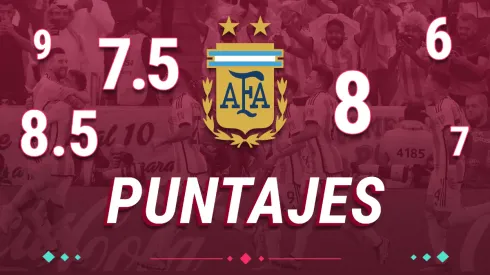 Los puntajes de Argentina: jugador x jugador vs Países Bajos