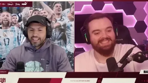 VIDEO | Otra vez cayó: el Kun Agüero se burló de Ibai y le presentó a "Raúl"