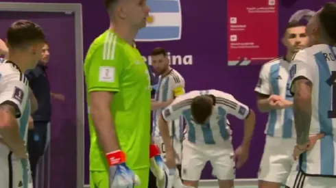 VIDEO | "Me van a tener que matar": la frase del Dibu Martínez a los jugadores de Argentina en el entretiempo