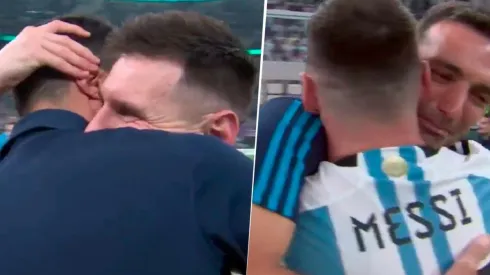 VIDEO | Lo hizo emocionar: la frase de Messi a Scaloni cuando se abrazaron