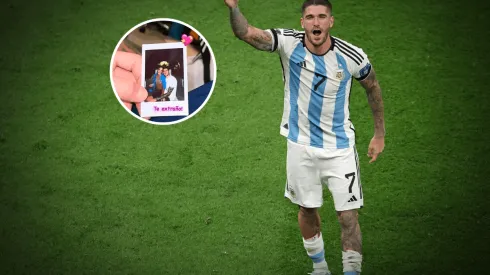 El romántico posteo de De Paul a 3 días de la final de Qatar 2022: "Te extraño"