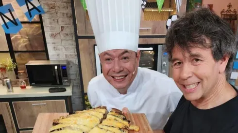 El Chino de "Qué Mañana!" junto a Ariel Rodríguez Palacios.