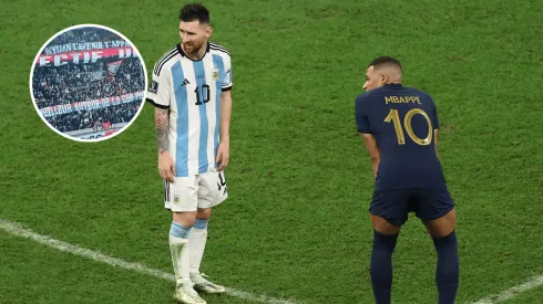 ¿Con un palo para Messi? La bandera que le dedicaron en el PSG a Mbappé tras la Copa del Mundo