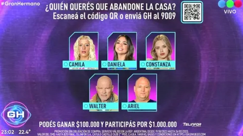 ENCUESTA: ¿Quién querés que se vaya de la casa de Gran Hermano?