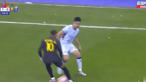 VIDEO | Pity Martínez, atrevido: le tiró un caño a Neymar