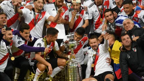 River tras ganar la Copa Libertadores en 2018.