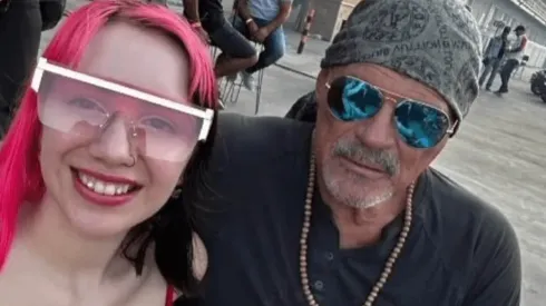 Alfa junto a Delfina Wagner.