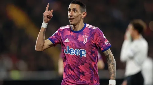 Di María con la camiseta de Juventus.