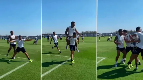 VIDEO | Volvió el "Soy una bestia": Merentiel hizo un gol en la práctica de Boca y su festejo dio que hablar