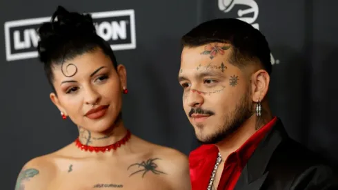 Cazzu junto a Christian Nodal