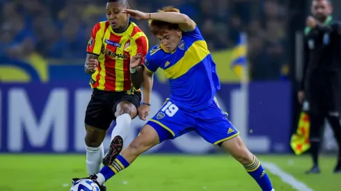 Valentín Barco en acción contra Deportivo Pereira.