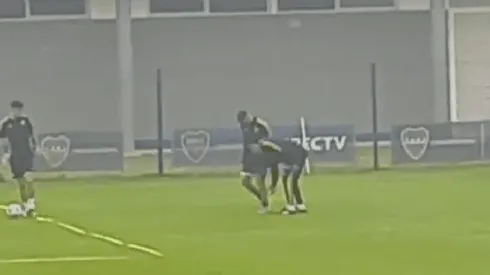 VIDEO | El momento exacto de la grave lesión de Tomás Díaz en la práctica de Boca: se ROMPIÓ el tendón de Aquiles