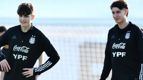 Alejandro Garnacho y Matías Soulé, algunos de los integrantes de la Sub 20.