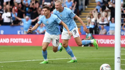 Guardiola elogió a Julián Álvarez y reveló que lo piensa en una dupla con Haaland: "Tiene algo especial"