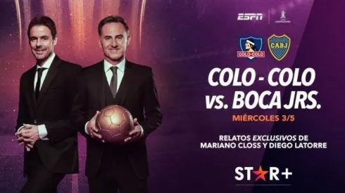 Mariano Closs y Diego Latorre estarán al frente del duelo de Colo Colo vs. Boca.