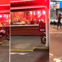 VIDEO | Fuertes imágenes: hinchas de River fueron emboscados por los del Fluminense en un bar de Río