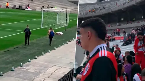 Así fue el ingreso de la periodista de TNT Sports a la cancha de River.