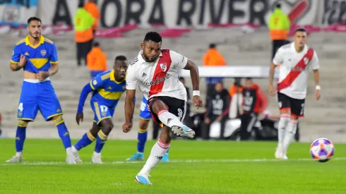 Miguel Borja convirtió el único gol del Superclásico.