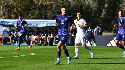 Valentín Carboni en acción ante Japón.