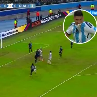 VIDEO | Con un soberbio cabezazo, Alejo Veliz abrió la cuenta de Argentina ante Guatemala