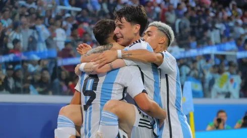 El festejo de los jugadores argentinos en Santiago del Estero.
