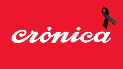 Crónica TV tiene un moño negro de luto.